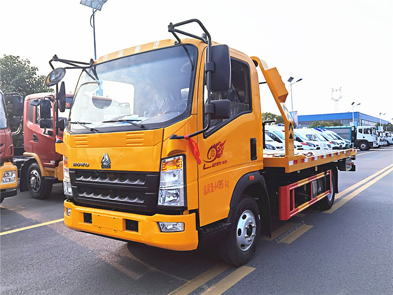 重汽豪沃藍牌一拖二清障車